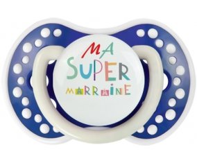 Ma super marraine + prénom : 0/6 mois - Bleu-marine phosphorescente embout Lovi Dynamic