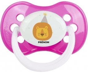 Lion anniversaire + prénom : Rose classique embout anatomique