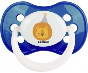 Lion anniversaire + prénom : Marine classique embout anatomique