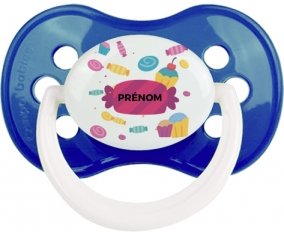 Bonbons anniversaire + prénom : Marine classique embout anatomique