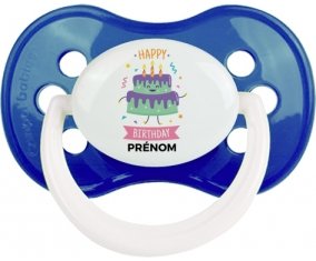 Gâteau anniversaire + prénom : Marine classique embout anatomique