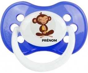 Singe style 3 + prénom : Sucette Anatomique personnalisée