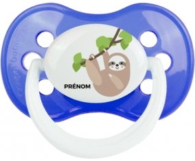 Paresseux arbre style 1 + prénom : Sucette Anatomique personnalisée