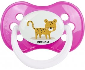 Tigre style 2 + prénom : Rose classique embout anatomique