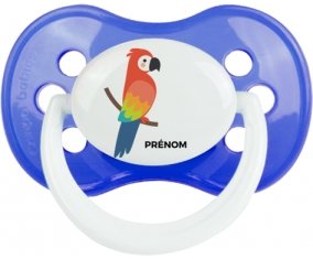 Tetine Perroquet + prénom embout Anatomique personnalisée