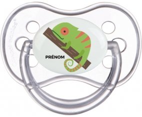 Camelion + prénom : Transparente classique embout anatomique