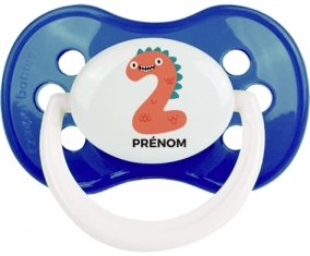 Deux ans anniversaire style 1 + prénom : Marine classique embout anatomique