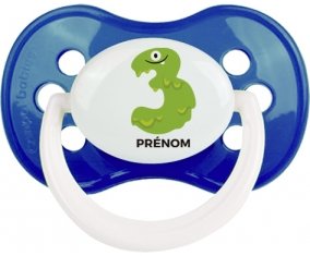 Trois ans anniversaire style 1 + prénom : Marine classique embout anatomique