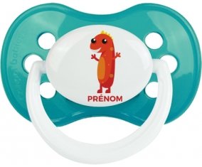 un an anniversaire style 5 + prénom : Turquoise classique embout anatomique