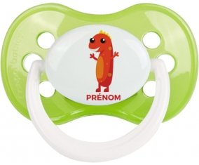 un an anniversaire style 5 + prénom : Vert classique embout anatomique