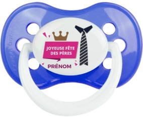 Joyeuse Fêtes des pères style 2 fille + prénom : Sucette Anatomique personnalisée