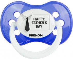 Happy father's day style 3 + prénom : Sucette Anatomique personnalisée