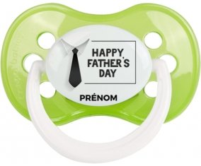 Happy father's day style 3 + prénom : Vert classique embout anatomique