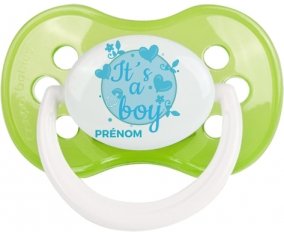 It's a boy + prénom : Vert classique embout anatomique