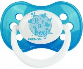 It's a boy + prénom : Cyan classique embout anatomique