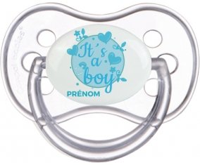 It's a boy + prénom : Transparente classique embout anatomique