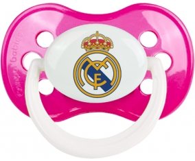 Real madrid + prénom : Rose foncé classique embout anatomique