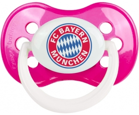 FC Bayern Munchen + prénom : Rose foncé classique embout anatomique