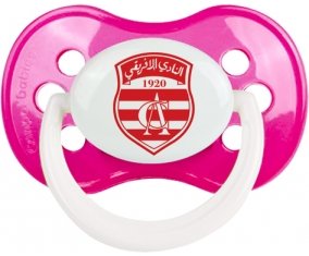 Club Africain + prénom : Rose foncé classique embout anatomique