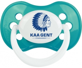 KAA Gent + prénom : Turquoise classique embout anatomique