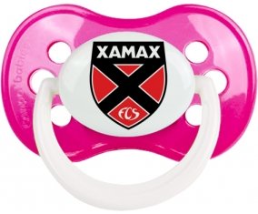 Neuchâtel Xamax + prénom : Rose foncé classique embout anatomique