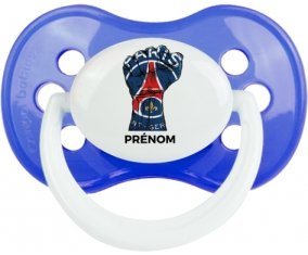 Force Paris saint-germain + prénom : Sucette Anatomique personnalisée