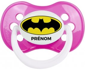 Batman + prénom : Rose classique embout anatomique