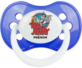 Tetine Tom & Jerry + prénom embout Anatomique personnalisée