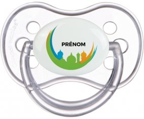 Mosqué Islam + prénom : Transparente classique embout anatomique