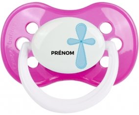 It's a boy croix bleue + prénom : Rose classique embout anatomique