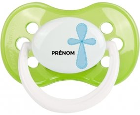 It's a boy croix bleue + prénom : Vert classique embout anatomique