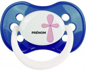 It's a girl croix rose + prénom : Marine classique embout anatomique