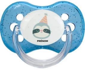 Paresseux anniversaire + prénom : Sucette Cerise personnalisée