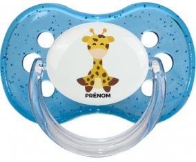 Girafe style 4 + prénom : Sucette Cerise personnalisée