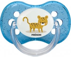 Tetine Tigre style 2 + prénom embout Cerise personnalisée