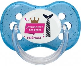 Joyeuse Fêtes des pères style 2 fille + prénom : Sucette Cerise personnalisée