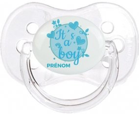 It's a boy + prénom : Transparent classique embout cerise