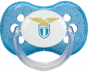 Società Sportiva Lazio + prénom : Bleu à paillette embout cerise