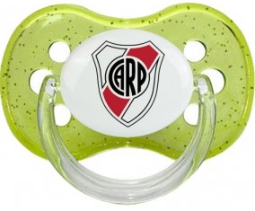 Club Atlético River Plate + prénom : Vert à paillette embout cerise