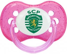 Sporting Clube de Portugal + prénom : Rose à paillette embout cerise