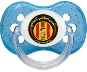 Espérance sportive de tunis + prénom : Bleu à paillette embout cerise