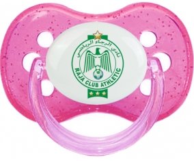 Raja Club Athletic + prénom : Rose à paillette embout cerise