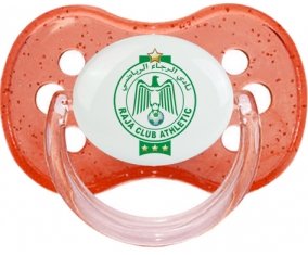 Raja Club Athletic + prénom : Rouge à paillette embout cerise