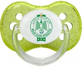 Raja Club Athletic + prénom : Vert à paillette embout cerise