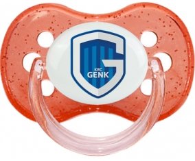 KRC Genk + prénom : Rouge à paillette embout cerise