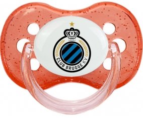 Club Brugge KV + prénom : Rouge à paillette embout cerise