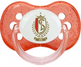 STANDARD DE LIEGE + prénom : Rouge à paillette embout cerise