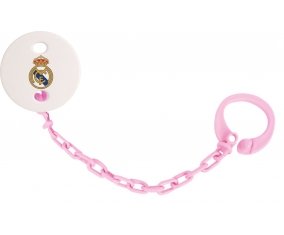 Attache-tétine Real madrid couleur Rose clair