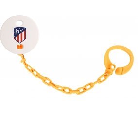 Attache tétine Club Atlético de Madrid couleur Orange