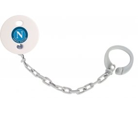 Attache-sucette Napoli Soccer couleur Grise